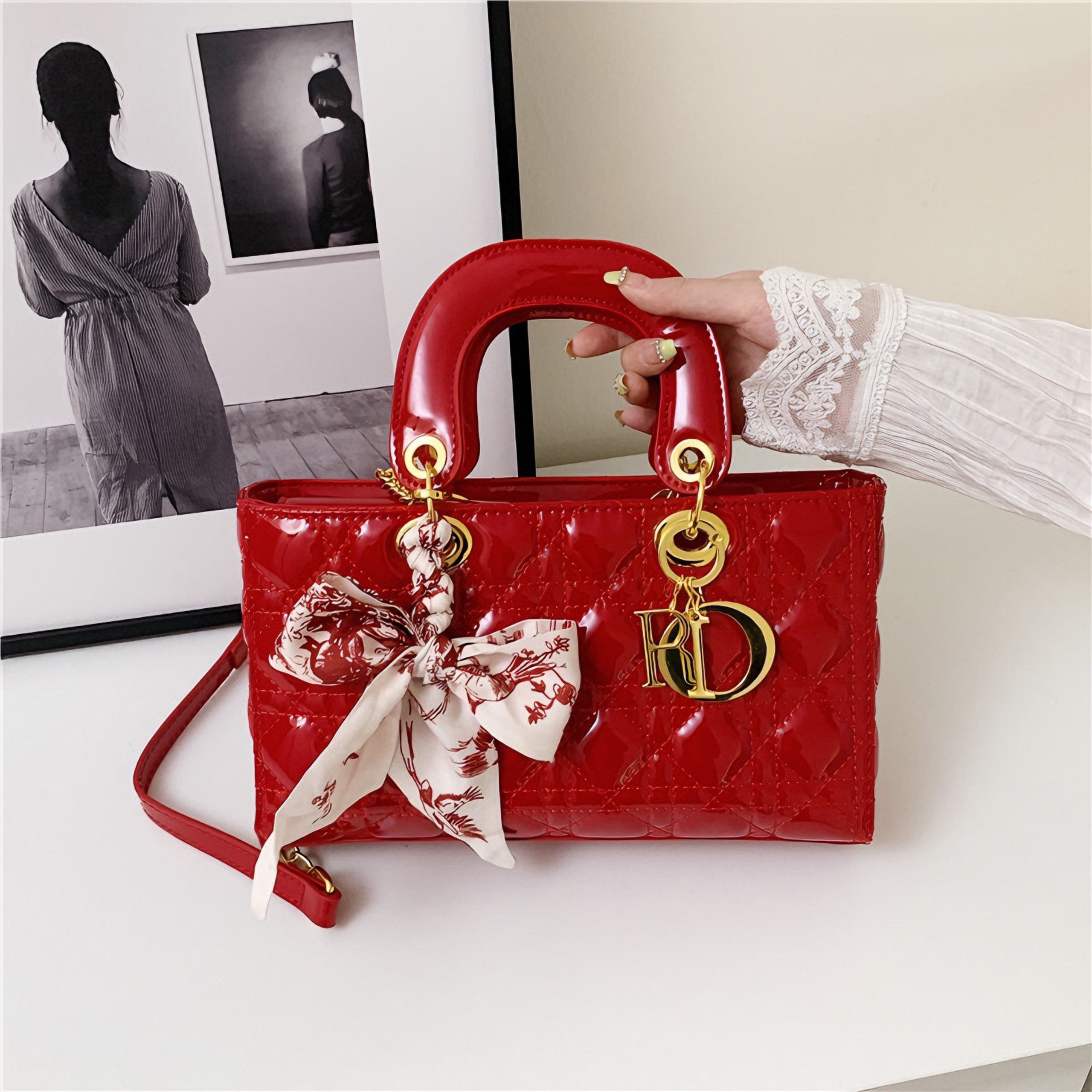 TÚI XÁCH NỮ Di0R MEDIUM LADY D-JOY MÃ 3003