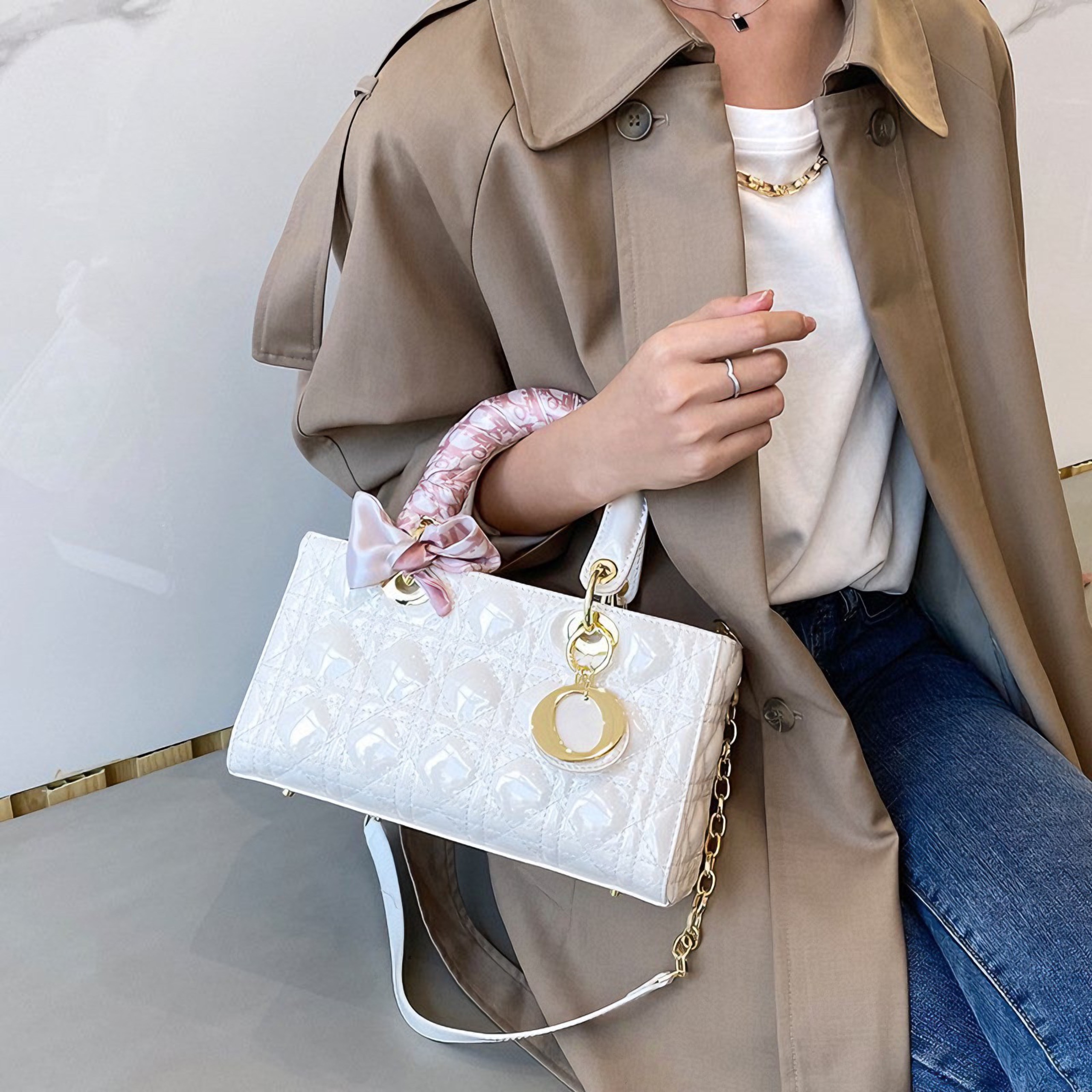 TÚI XÁCH NỮ Di0R MEDIUM LADY D-JOY MÃ 3003