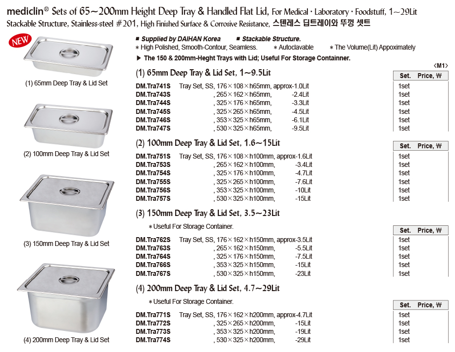 DM.Tra751S KHAY INOX CÓ NẮP