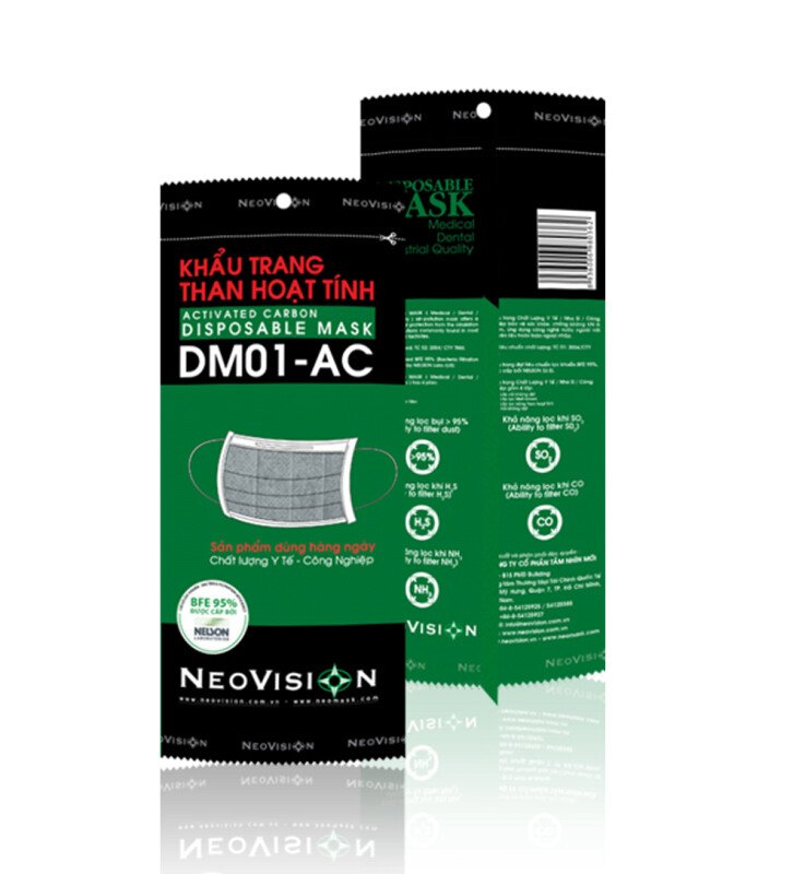 Khẩu trang than hoạt tính Neovision DM01-AC