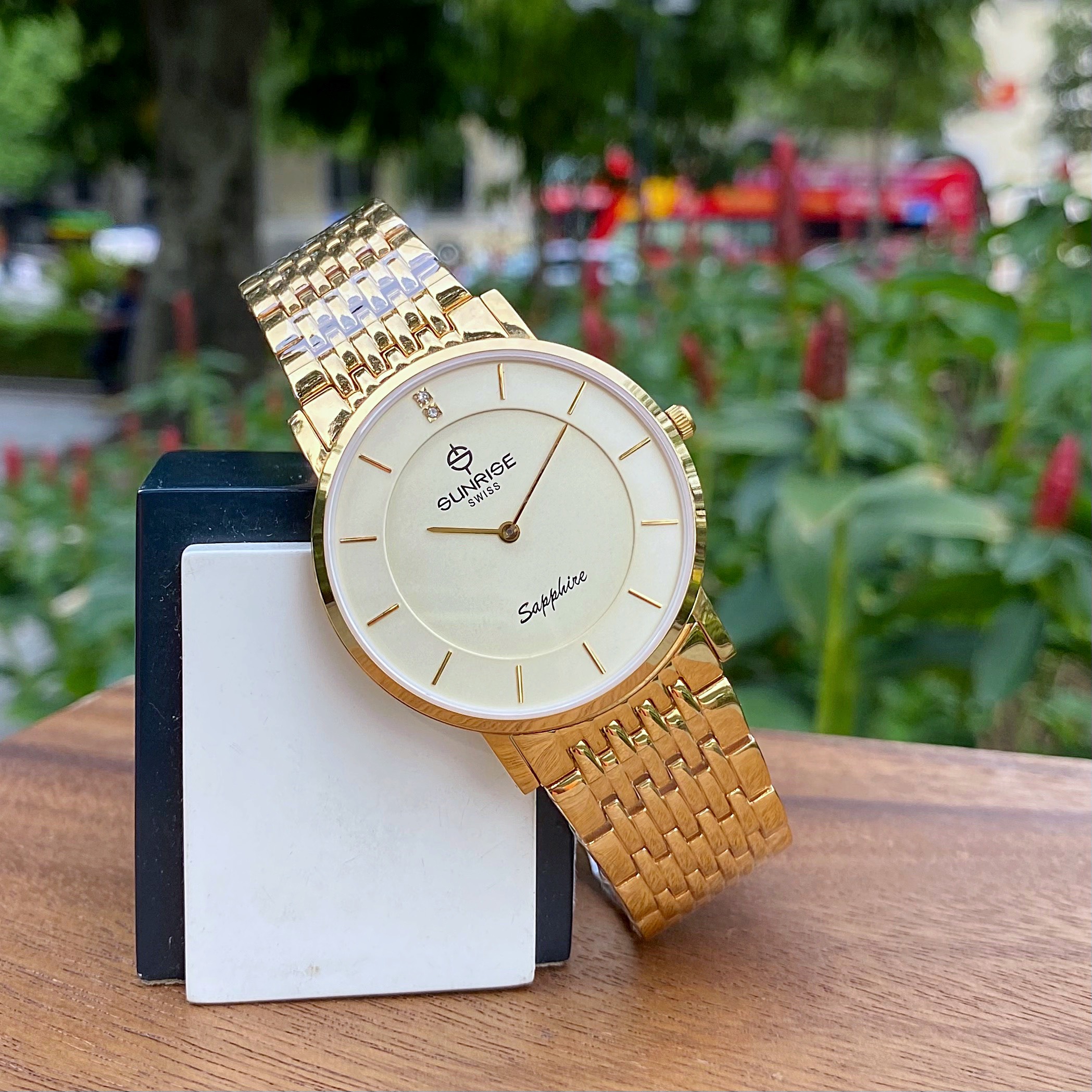 Đồng Hồ Sunrise Siêu Mỏng DM736PWB