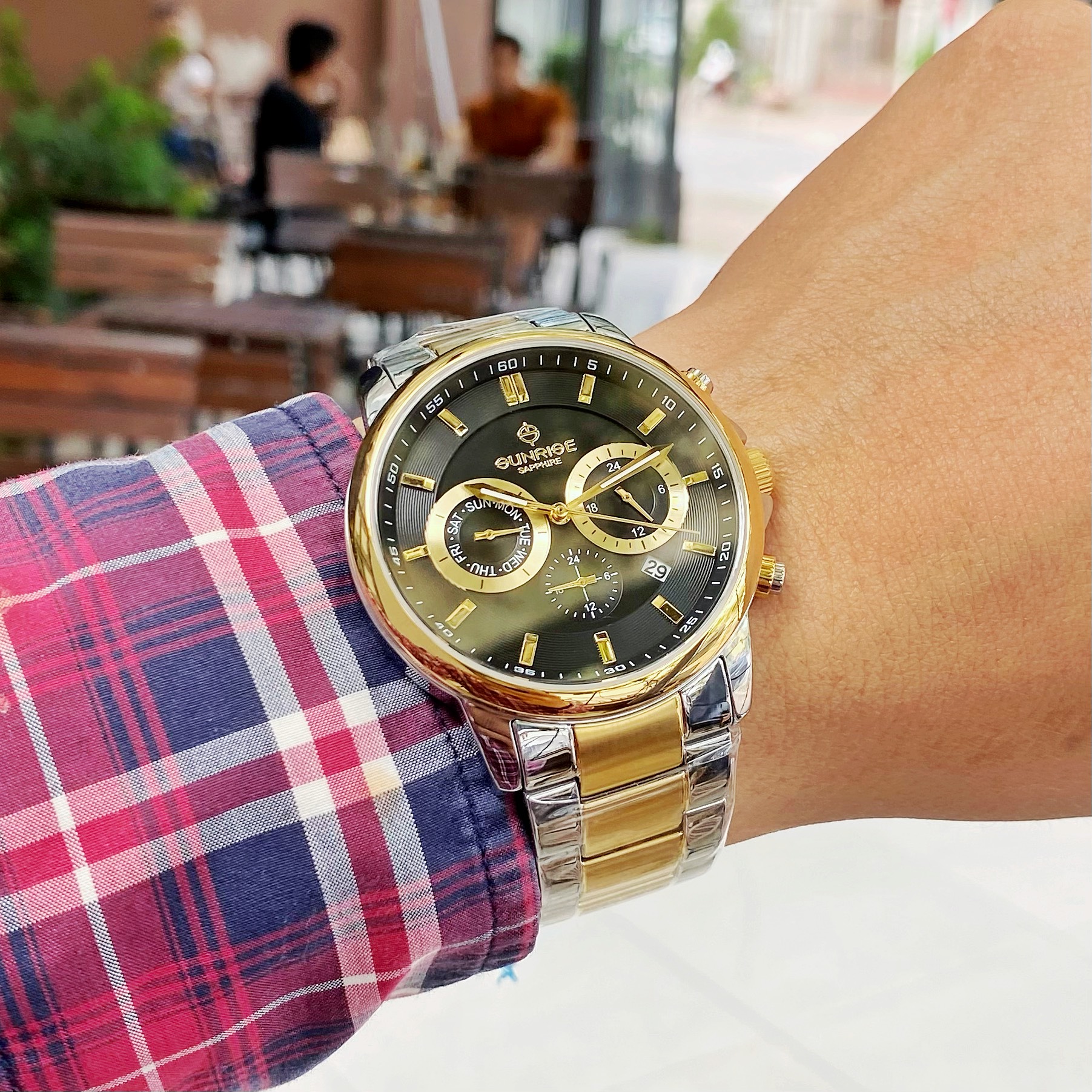 ĐỒNG HỒ SUNRISE 6 KIM DM757SWA