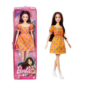 Đồ chơi búp bê BARBIE - Búp bê thời trang Barbie - Polka Dot Off-the-Shoulder Dress - GRB52/FBR37