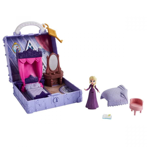 Đồ chơi búp bê DISNEY PRINCESS - Bộ phòng chơi nổi 3D - Phòng ngủ của công chúa Elsa - E6859/E6545