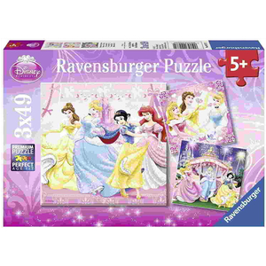 Đồ chơi Herbie - Ravensburger - 2 Xếp hình puzzle DPR: Snow White 3 bộ 49 mảnh - RV09277