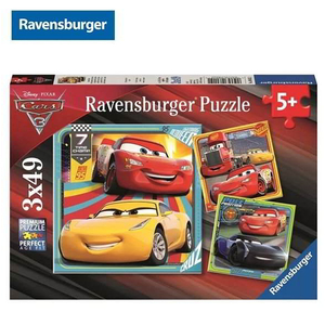 Đồ chơi Herbie - Ravensburger - Bộ xếp hình puzzle Ravensburger DCA:Cars3 3 bộ 49 mảnh - RV080151