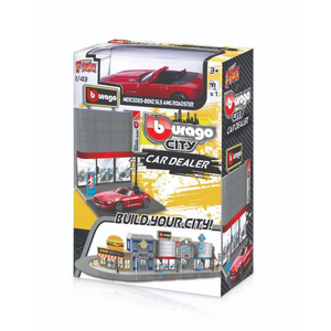 Đồ chơi mô hình MAISTO - Bộ mô hình cửa hàng bán xe và xe Bburago Mercedes-Benz - 31501/MT31500