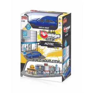 Đồ chơi mô hình MAISTO - Bộ mô hình khách sạn và xe Bburago Audi A6 - 31503/MT31500