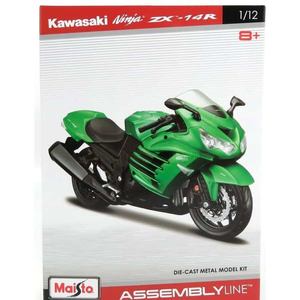 Đồ chơi mô hình MAISTO - Đồ chơi xe mô tô lắp ráp Kawasaki Ninja ZX 14R - 39197/MT39051AL