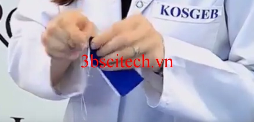 mẫu thí nghiệm kiểm tra độ bền màu mồ hôi