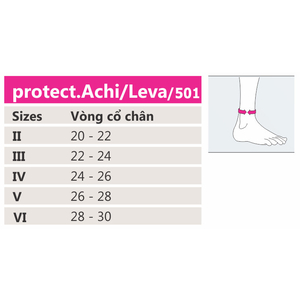 Nẹp mắt cá chân silicone Medi protect.Leva
