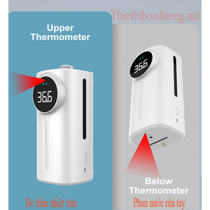 Máy đo thân nhiệt trán tích hợp khử khuẩn tay tự động K9 Pro Dual