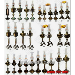 Các mẫu đèn dầu thờ cúng và đèn trang trí bằng đồng gò cao cấp