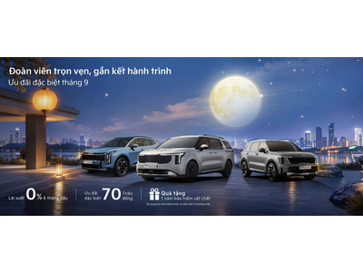 ĐOÀN VIÊN TRỌN VẸN, GẮN KẾT HÀNH TRÌNH – KIA ƯU ĐÃI HẤP DẪN TRONG THÁNG 9