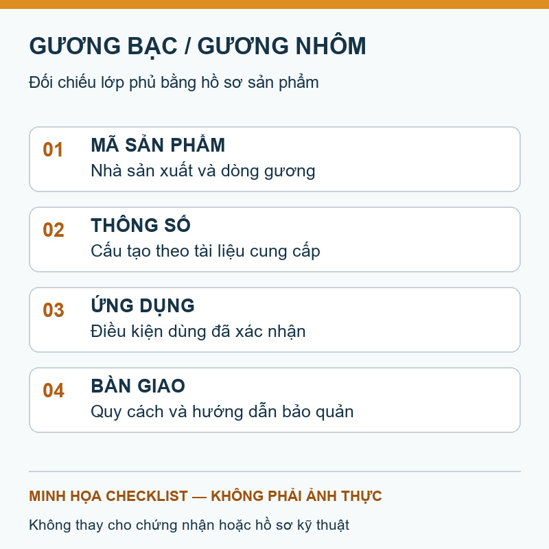 Đối chiếu lớp phủ bằng hồ sơ sản phẩm