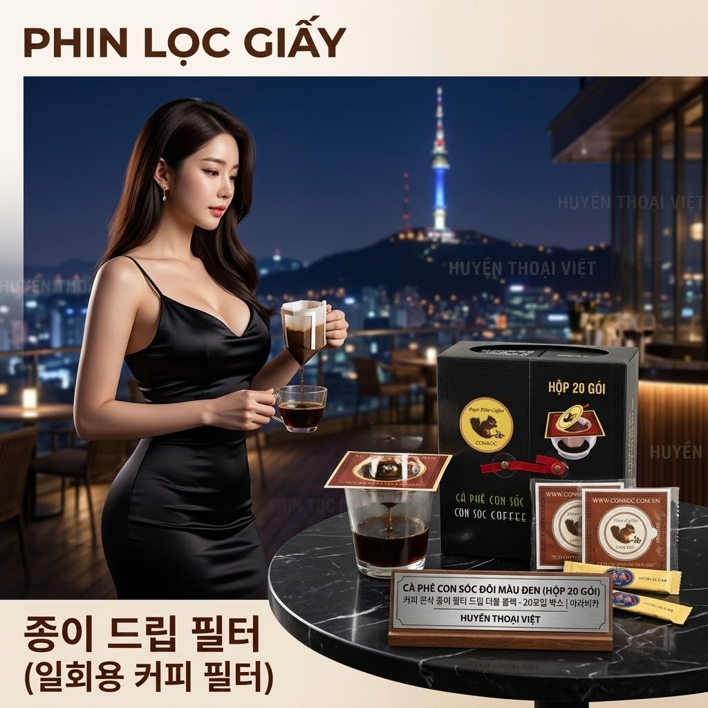 Cà phê Con Sóc ĐÔI NÂU( Hộp 20 gói)