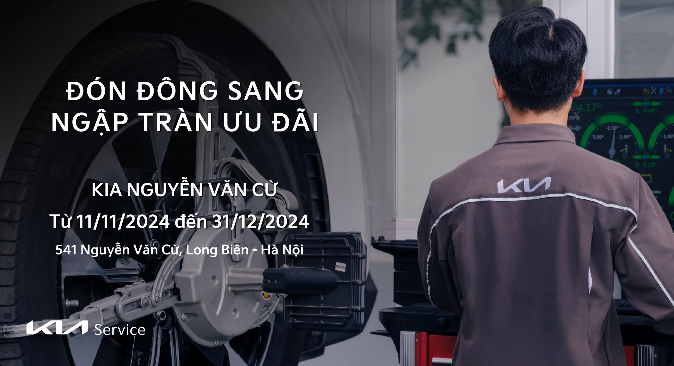 ĐÓN ĐÔNG SANG - NGẬP TRÀN ƯU ĐÃI TẠI XƯỞNG DỊCH VỤ KIA NGUYỄN VĂN CỪ