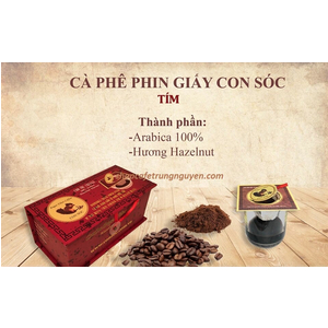 Cà Phê Con Sóc Phin Lọc Đơn Tím