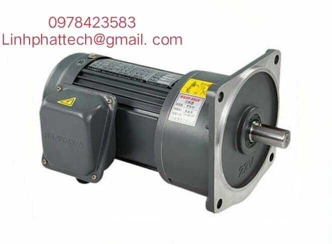 ĐỘNG CƠ GIẢM TỐC, MOTOR GIẢM TỐC MẶT BÍCH WANSHSIN GV22-200W-100S /200W (1/4HP)