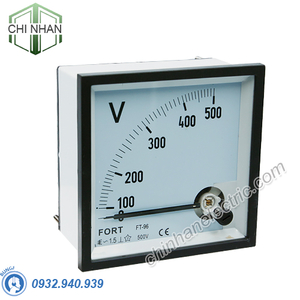 Đồng hồ Ampermeter 0-50A/100A 96x96 - FT-96A 0-50A - FORT