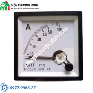 Đồng hồ Ampermeter FT-72A 0-50A