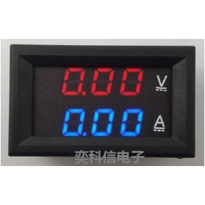 Đồng hồ đo áp và dòng 0-100V DC 10A