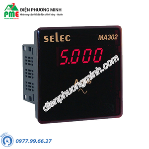 Đồng hồ đo dòng điện AC gián tiếp qua CT - Model MA302 (96x96)
