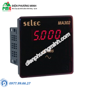 Đồng hồ đo dòng điện DC Selec - Model MA302-75mV-DC (96x96)