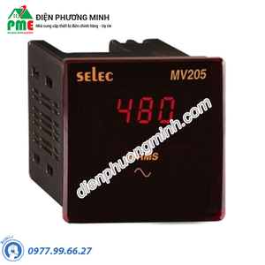 Đồng hồ đo điện áp Selec - Model MV205 (72x72)