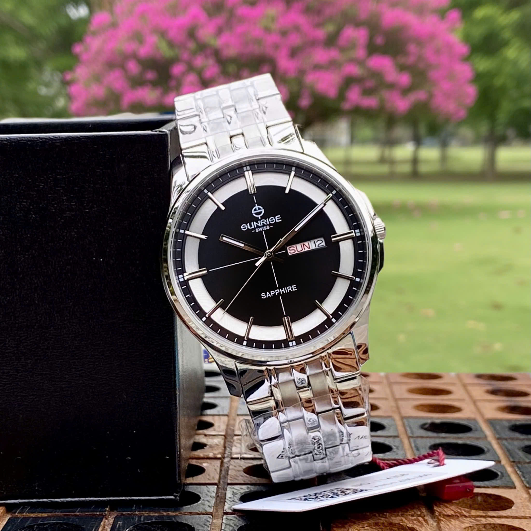 Đồng Hồ Nam 2 Lịch Sunrise 1143SB - Lịch Lãm Nơi Công Sở
