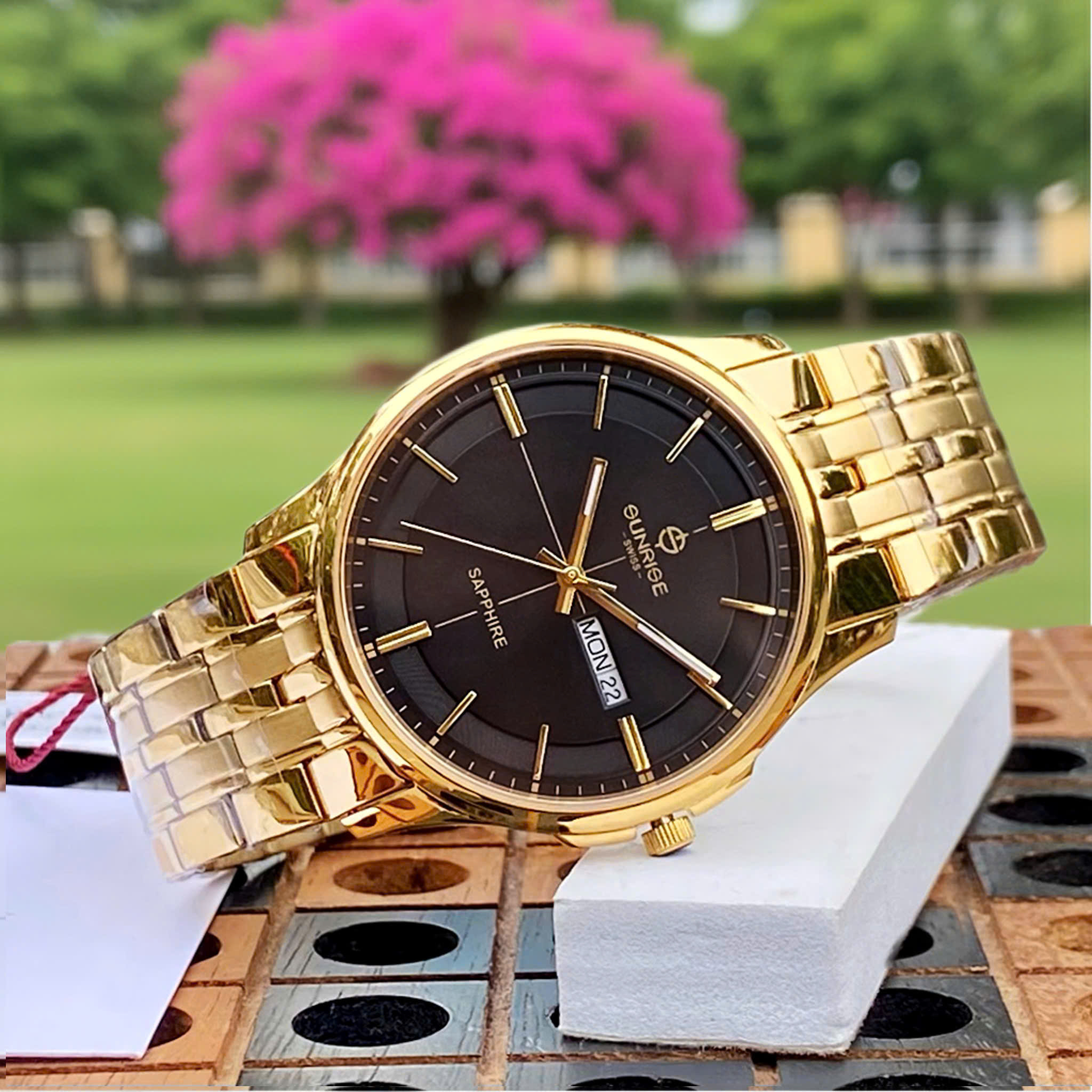 Đồng Hồ Nam 2 Lịch Sunrise 1143SB - Lịch Lãm Nơi Công Sở