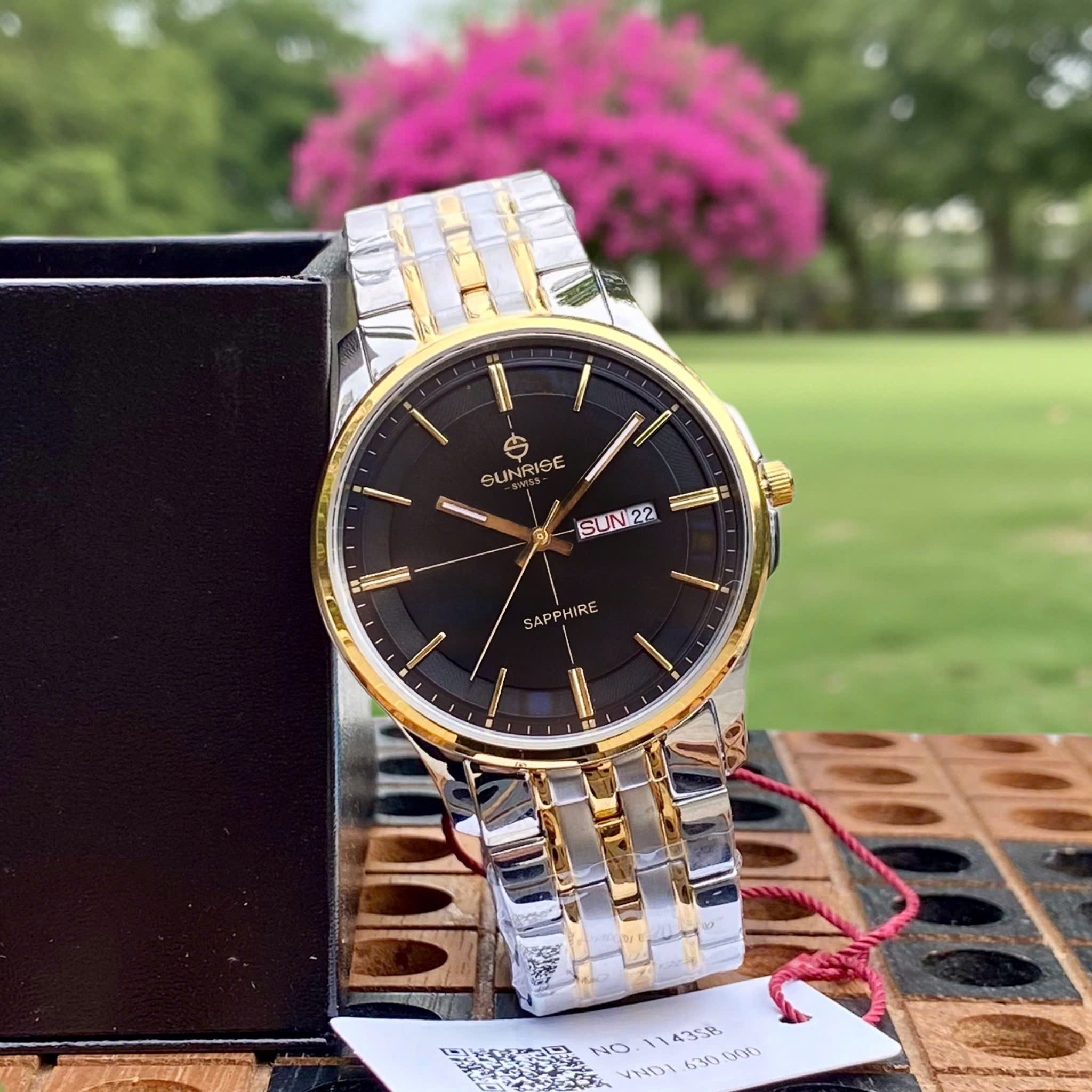 Đồng Hồ Nam 2 Lịch Sunrise 1143SB - Lịch Lãm Nơi Công Sở