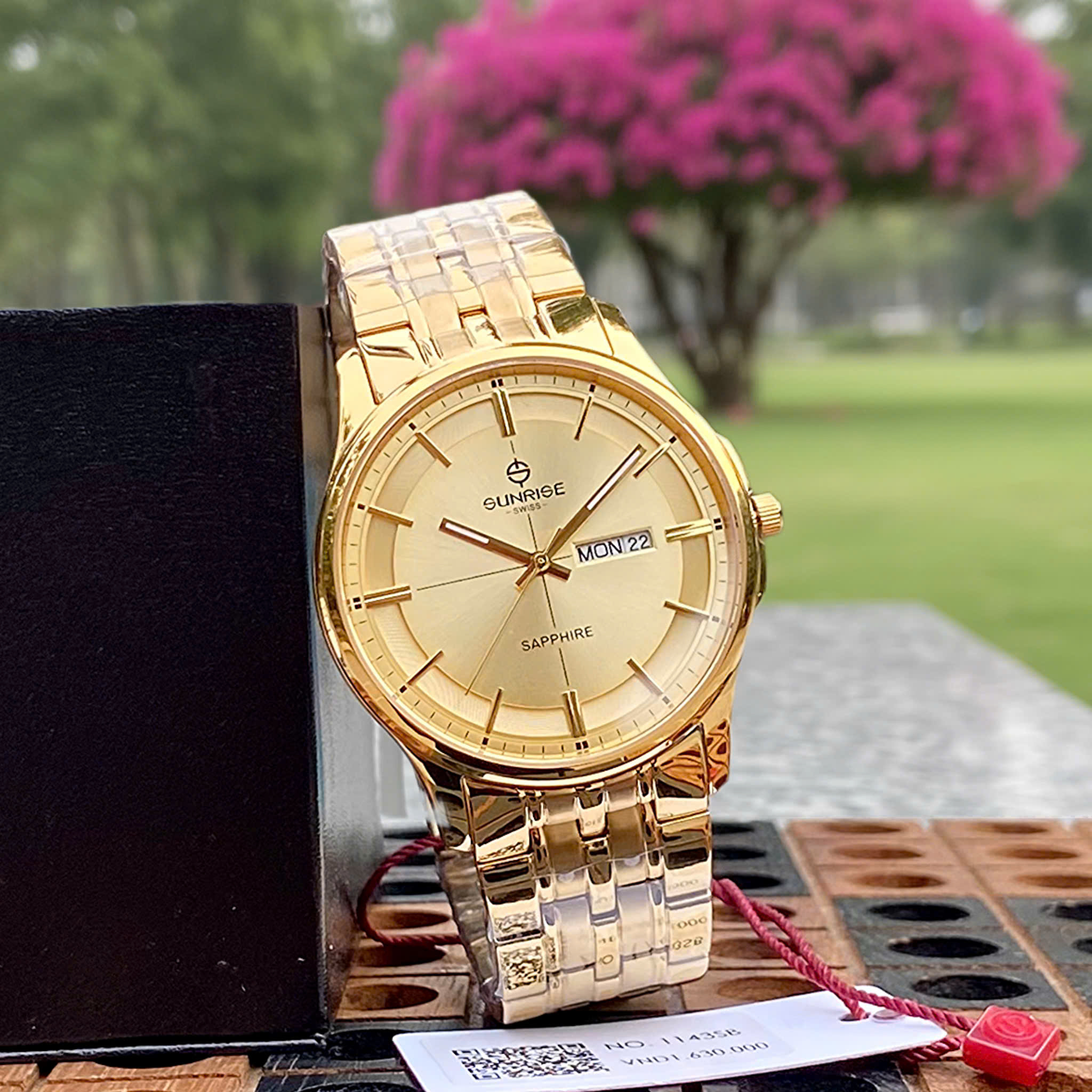 Đồng Hồ Nam 2 Lịch Sunrise 1143SB - Lịch Lãm Nơi Công Sở