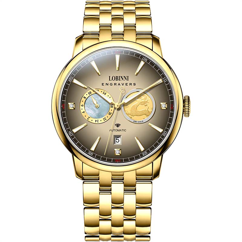 Đồng Hồ Nam LOBINNI LB19015G.GGY