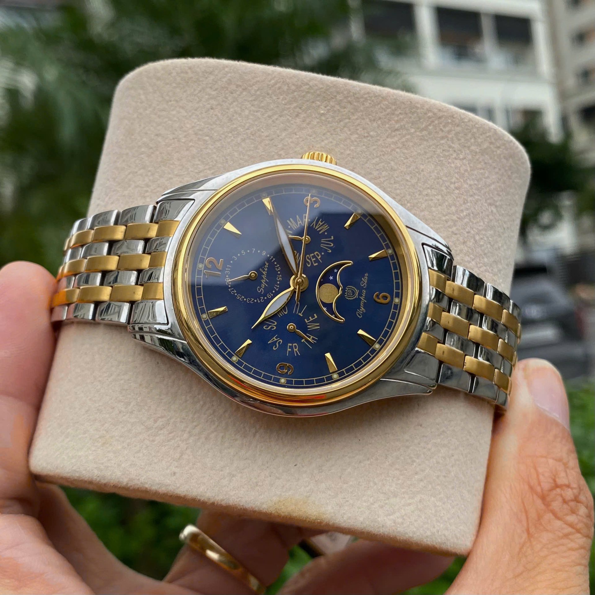 ĐỒNG HỒ NAM OLYMPIA STAR OPA89022-00MSK-X: KIỆT TÁC LỊCH TUẦN TRĂNG (SUN & MOON) ĐỈNH CAO PHÁI MẠNH