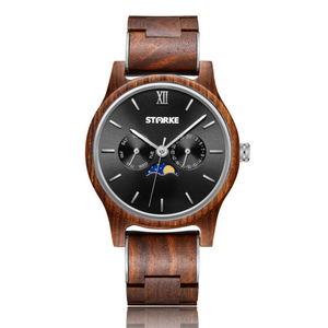 Đồng Hồ gỗ phong thủy Nam STARKE SK107AM-Gỗ Paorosa