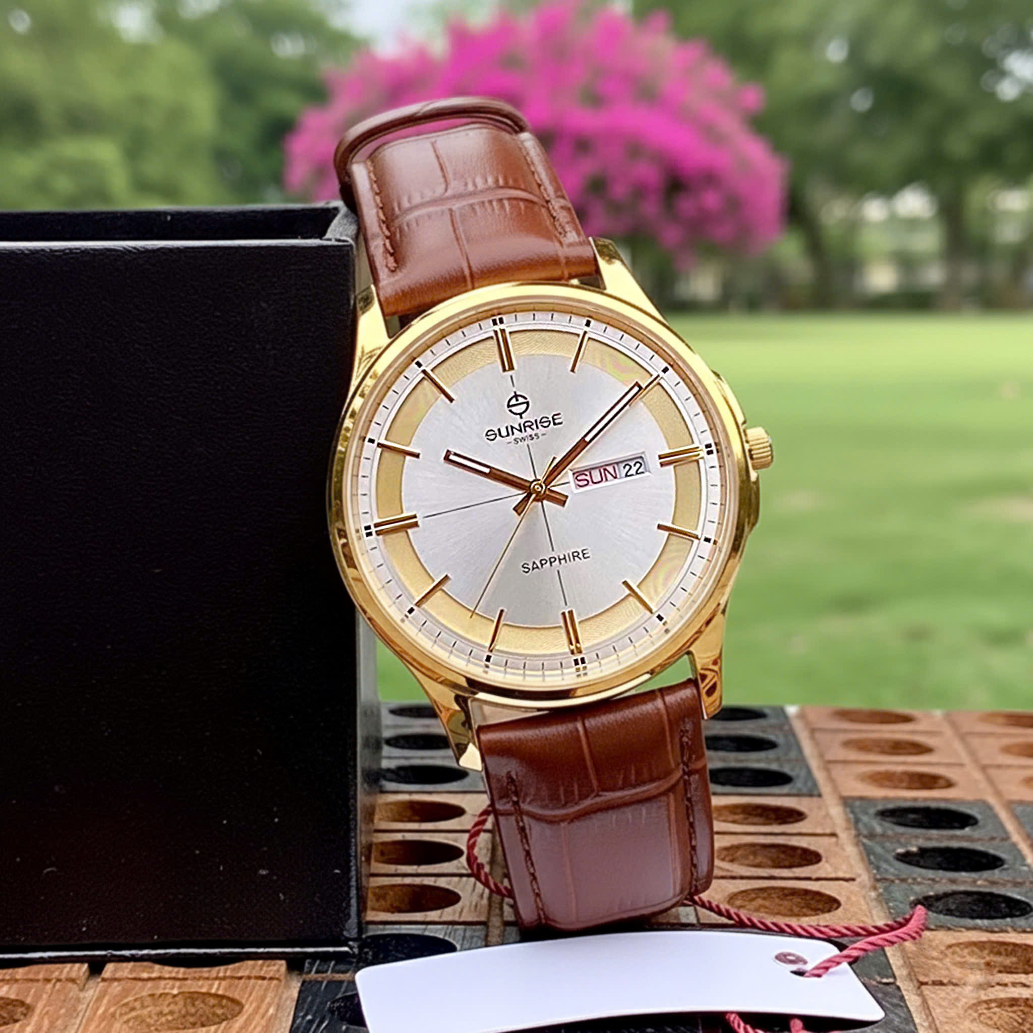 Đồng Hồ Nam Sunrise Dây Da 1143PB - Lịch Lãm Nơi Công Sở