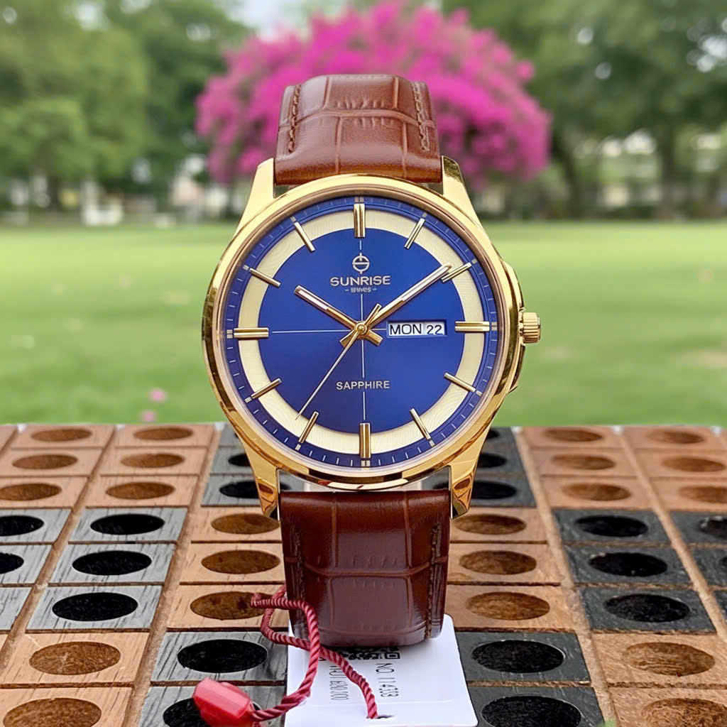 Đồng Hồ Nam Sunrise Dây Da 1143PB - Lịch Lãm Nơi Công Sở