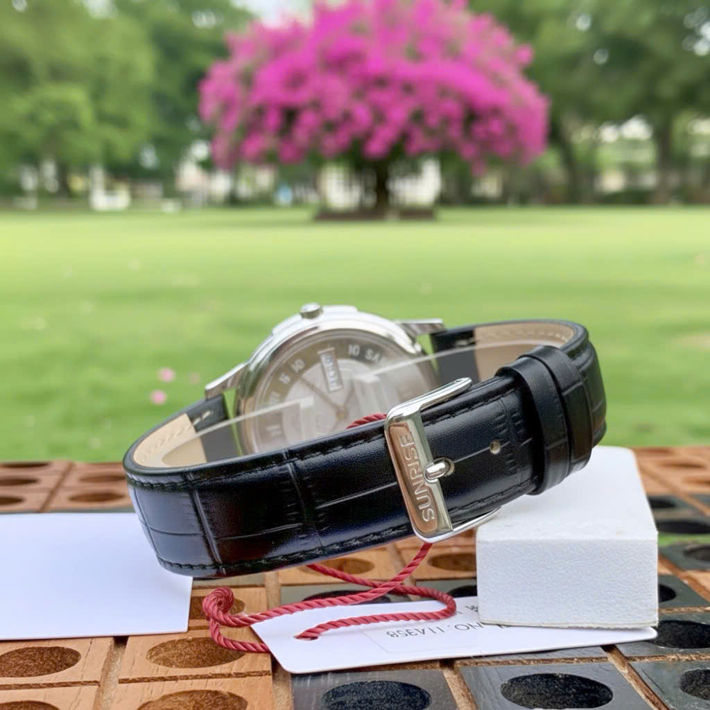 Đồng Hồ Nam Sunrise Dây Da 1143PB - Lịch Lãm Nơi Công Sở