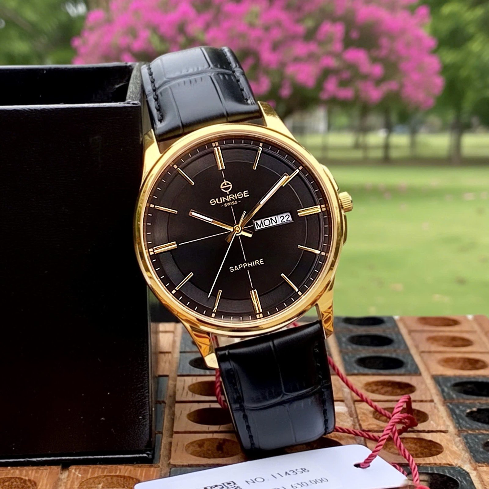 Đồng Hồ Nam Sunrise Dây Da 1143PB - Lịch Lãm Nơi Công Sở