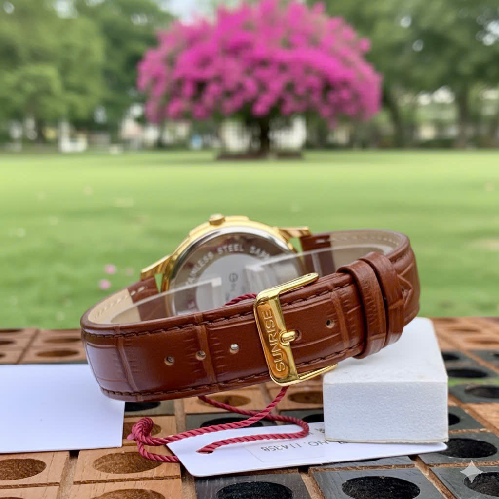 Đồng Hồ Nam Sunrise Dây Da 1143PB - Lịch Lãm Nơi Công Sở