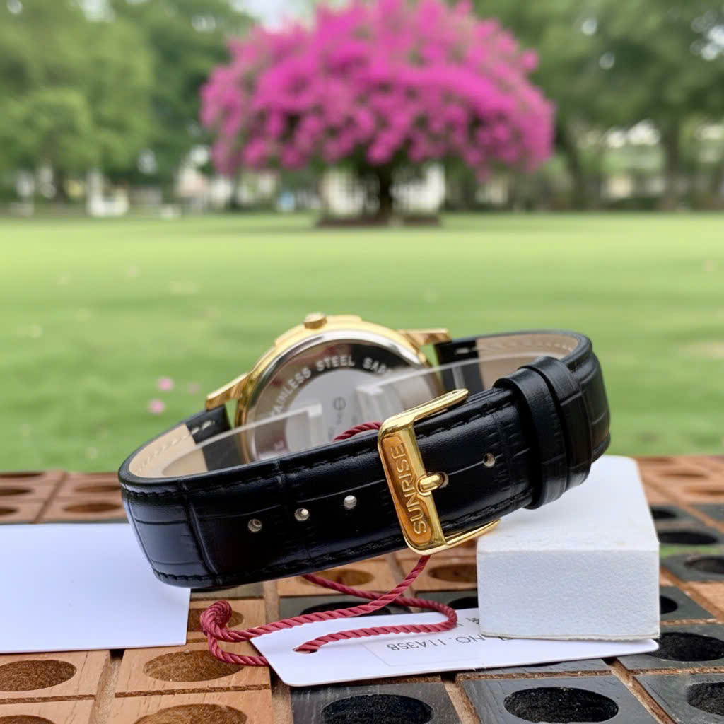 Đồng Hồ Nam Sunrise Dây Da 1143PB - Lịch Lãm Nơi Công Sở