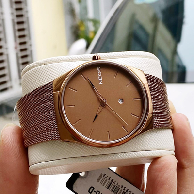 Đồng hồ Neos N-40713M Dây Thép dạng lưới