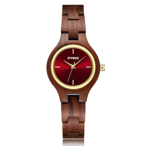 Đồng Hồ gỗ phong thủy Nữ STARKE SK105AL Gỗ paorosa