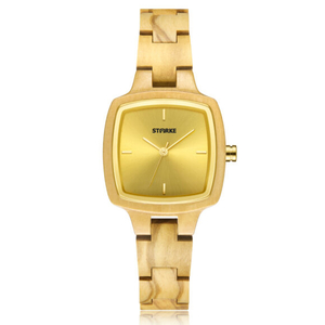 Đồng Hồ gỗ phong thủy Nữ STARKE SK106AL Gỗ ô liu