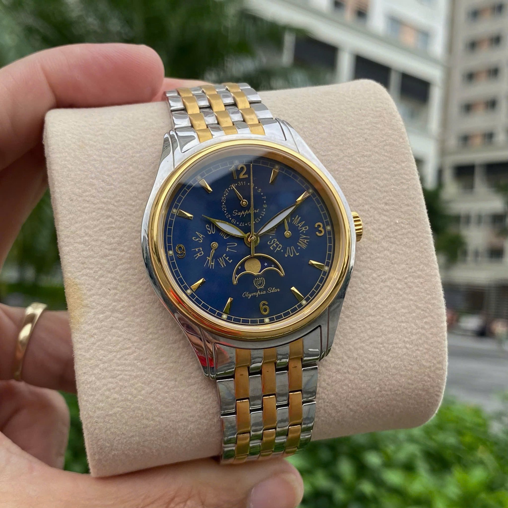 ĐỒNG HỒ NAM OLYMPIA STAR OPA89022-00MSK-X: KIỆT TÁC LỊCH TUẦN TRĂNG (SUN & MOON) ĐỈNH CAO PHÁI MẠNH
