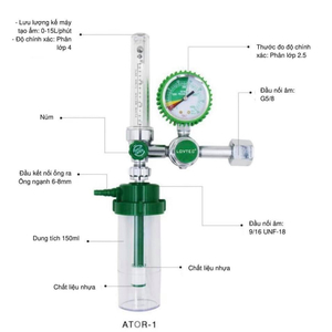 Đồng hồ oxy - Đồng hồ đo áp suất oxy