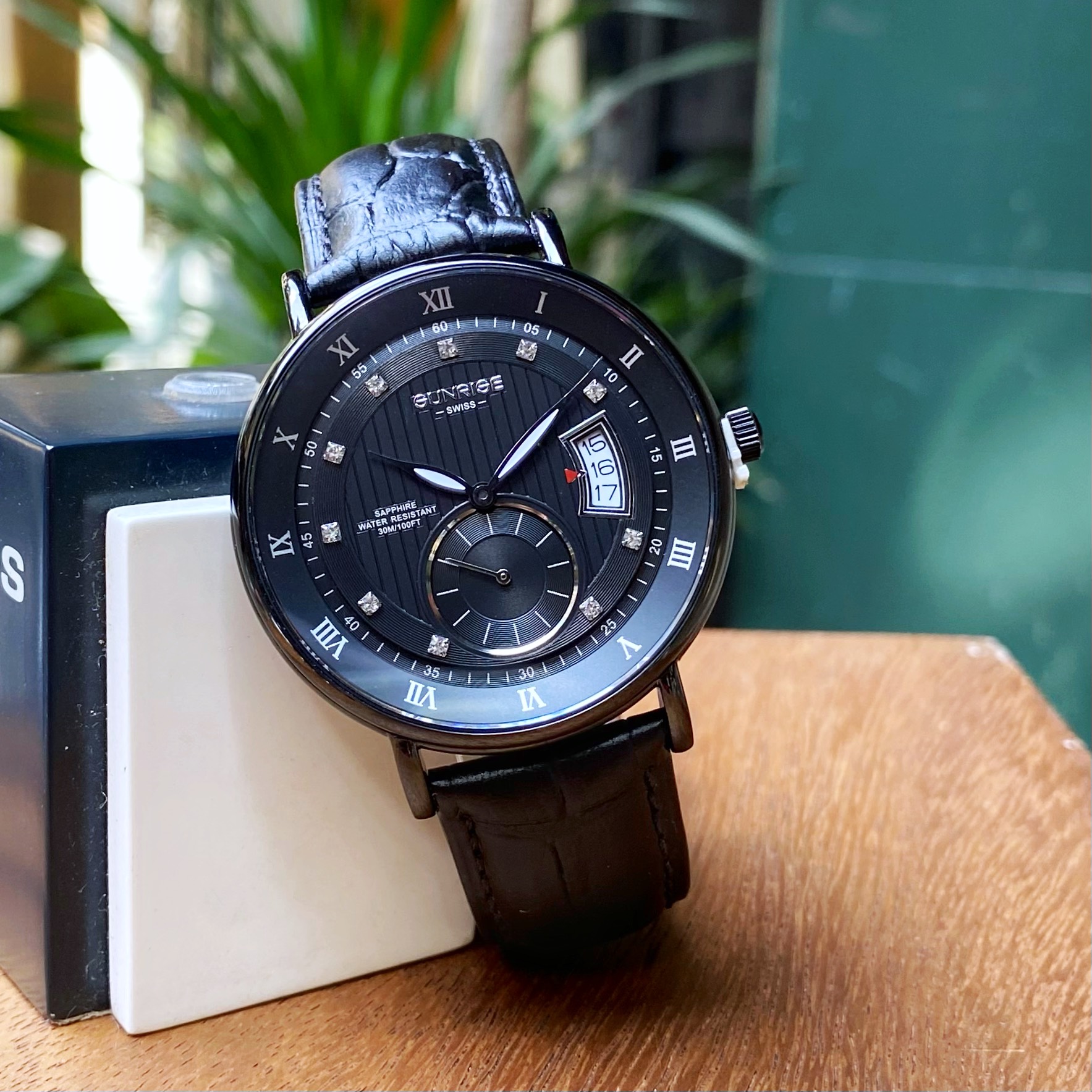 SUNRISE 1118PA | ĐỒNG HỒ NAM DÂY DA