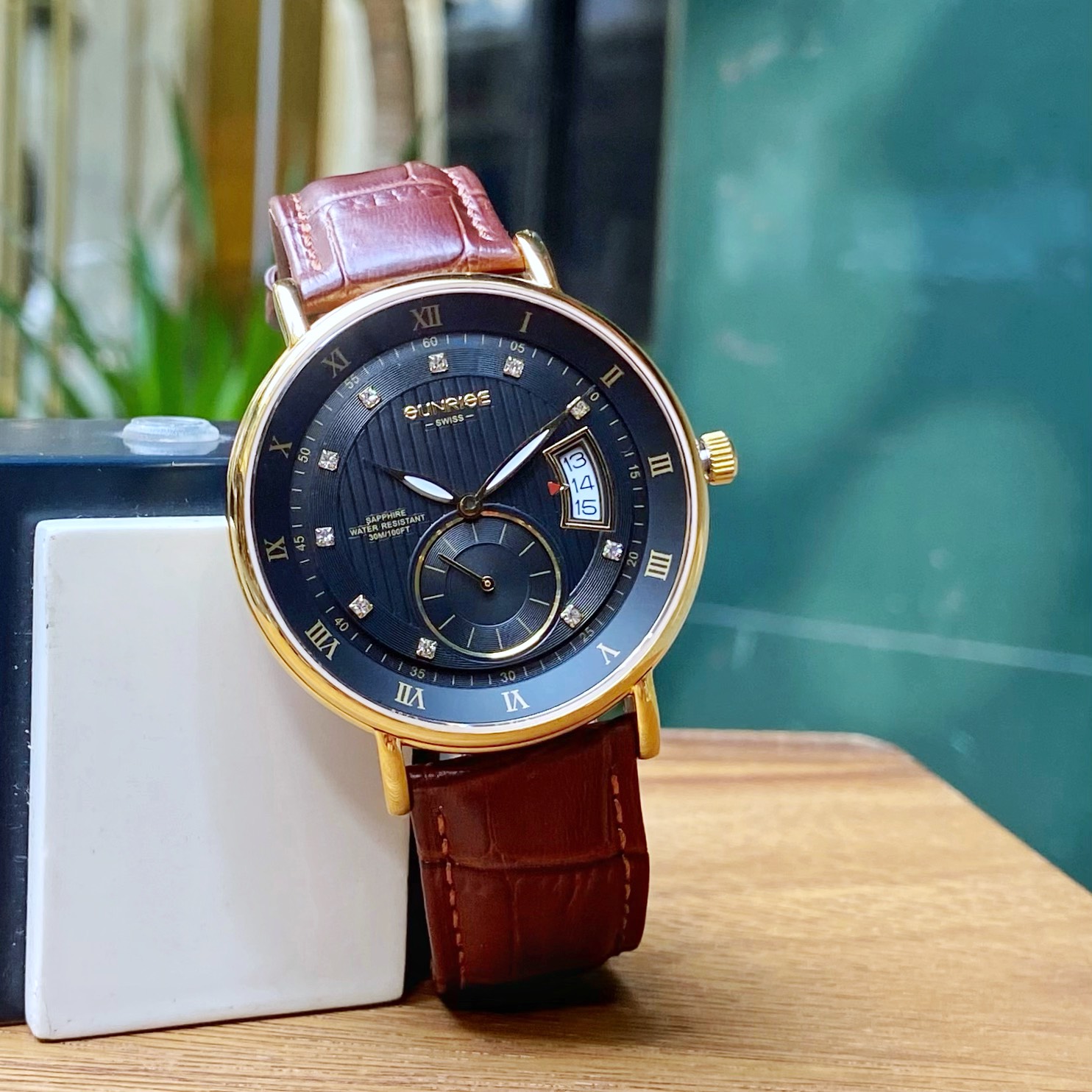 SUNRISE 1118PA | ĐỒNG HỒ NAM DÂY DA