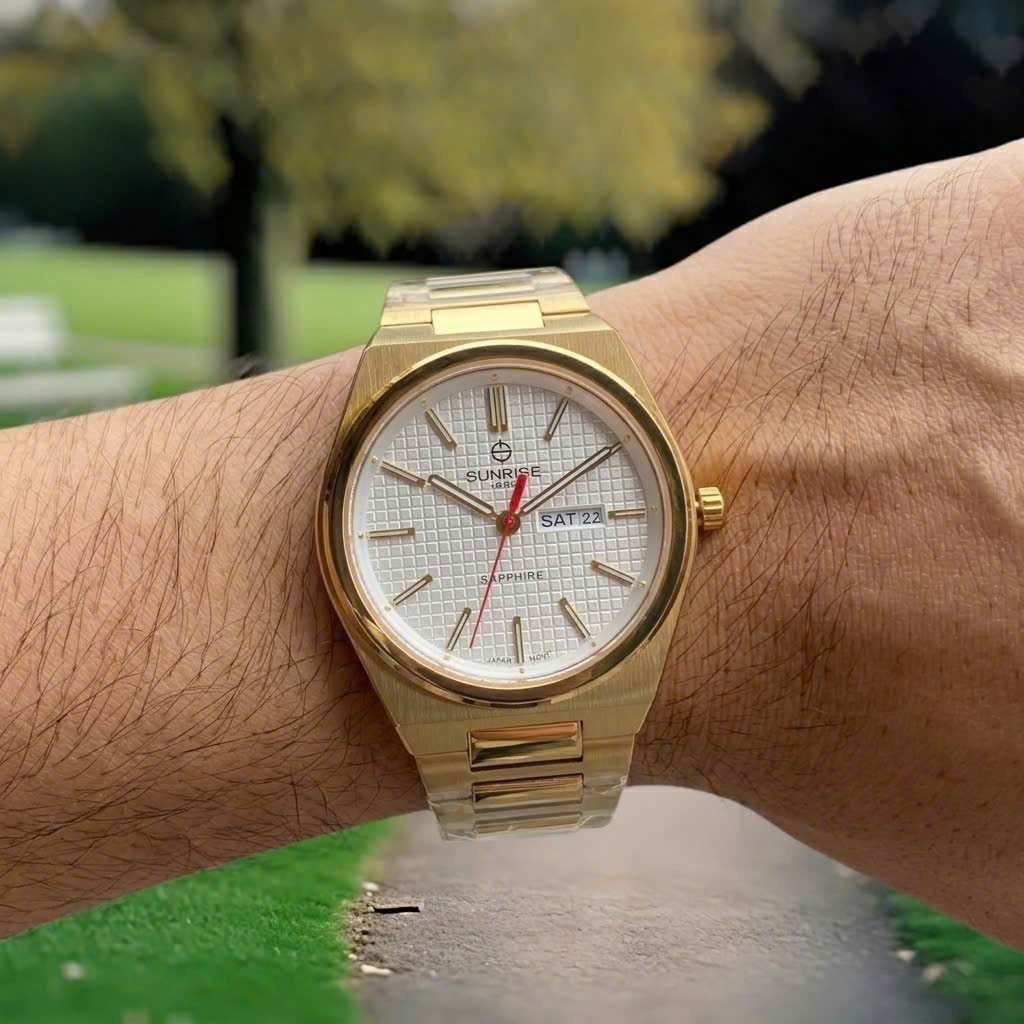 Sunrise 1331SA - Đồng Hồ Phong Cách AP Royal Oak Đẳng Cấp | Kính Sapphire, Máy Nhật